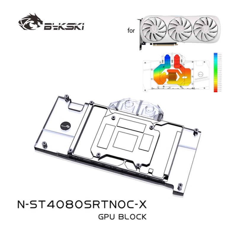 Rtx 4080 Water Cooling Block - Bykski N-ST4080SRTNOC-X GPU-blok voor ZOTAC RTX